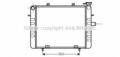 AVA QUALITY COOLING ol2036 -  Радиатор, охлаждение двигателя